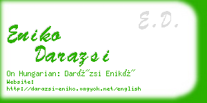 eniko darazsi business card